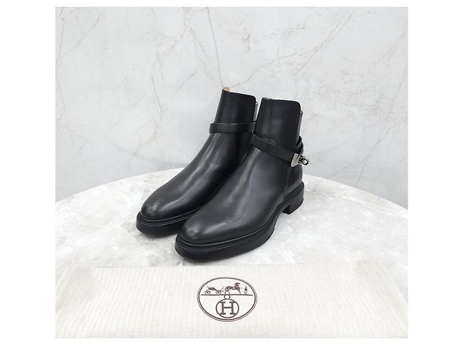 Hermès Men's Kelly Beo Leather Ankle Boots Multiple colors - view 6