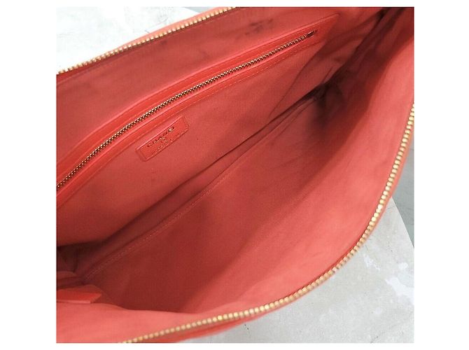 Chanel Borsa clutch Classic Caviar Large Series Rosso - vista 6