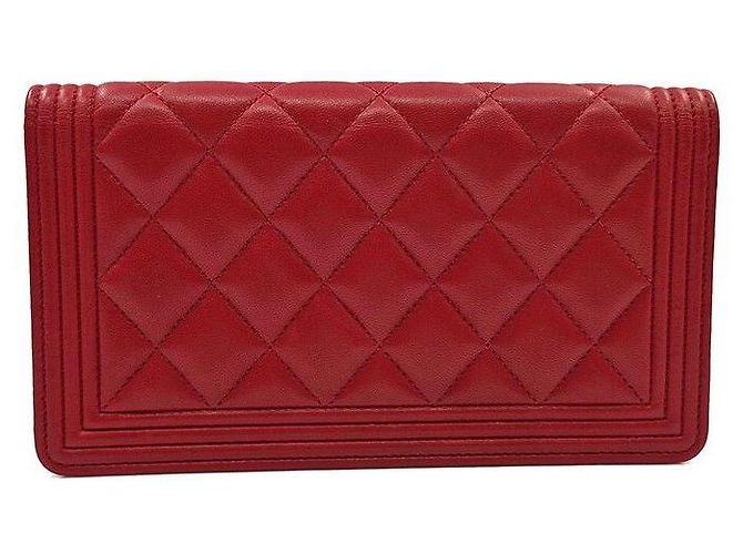 Chanel Portefeuille Boy en agneau - vue 4