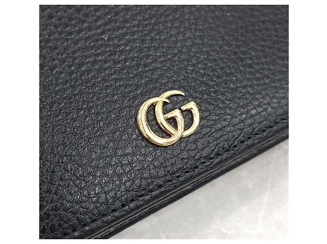 Gucci Mini borsa a catena in pelle GG Marmont Nero - vista 5