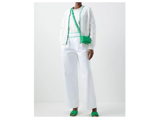 Bottega Veneta Mini Cassette Bag Intrecciato verde - vista 9
