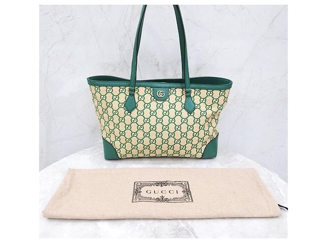 Gucci Borsa a tracolla Tote Ophidia Rafia Medium Multicolore - vista 8