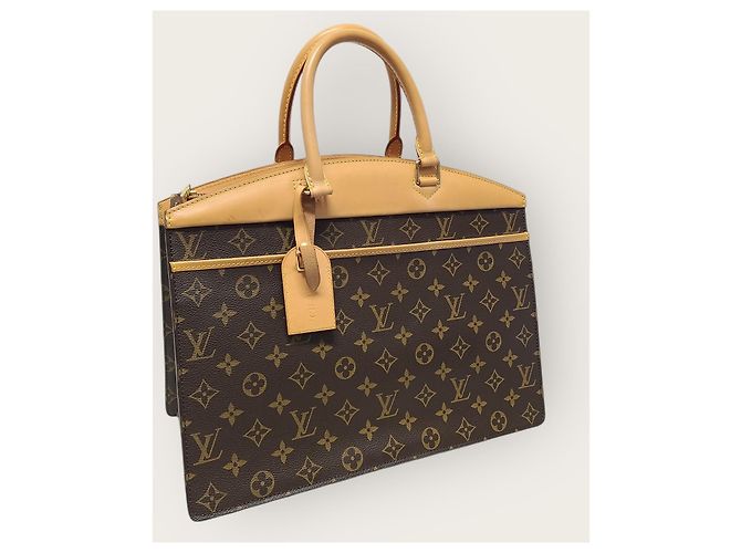 Louis Vuitton Riviera Tote Bag aus Monogram Canvas Braun - Ansicht 3