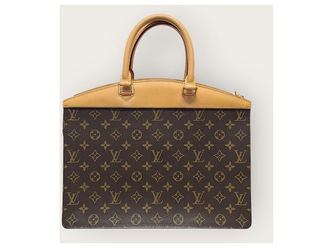 Louis Vuitton Riviera Tote Bag aus Monogram Canvas Braun - Ansicht 5
