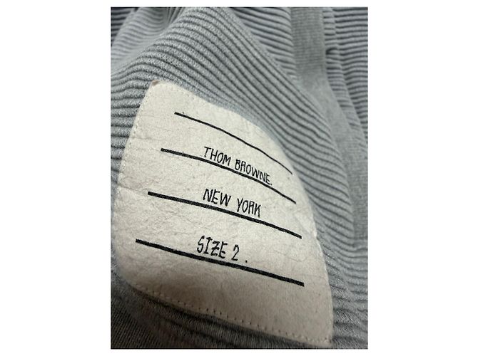 Thom Browne Felpa con cappuccio e zip in cotone Ottoman con tracolla laterale Marrone - vista 6