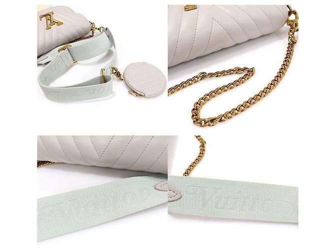 Louis Vuitton Pochette Multi New Wave in pelle di vitello grigia Marrone - vista 6