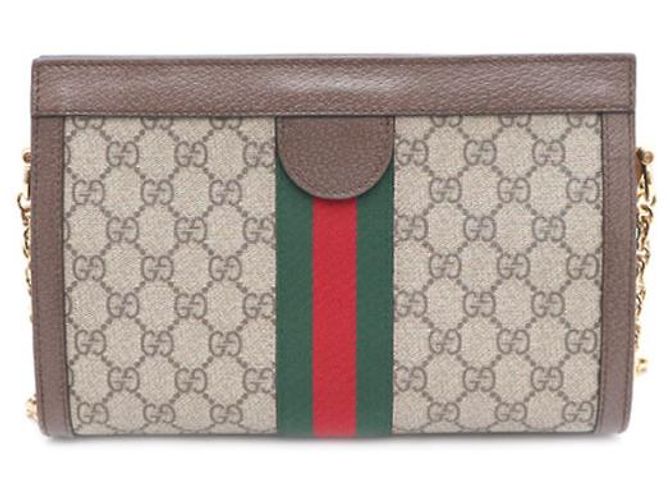 Gucci Borsa a tracolla e crossbody Ophidia GG Canvas Marrone - vista 12