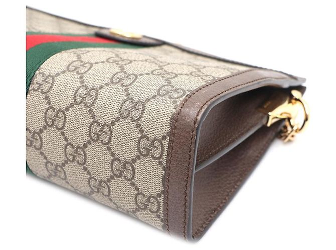 Gucci Borsa a tracolla e crossbody Ophidia GG Canvas Marrone - vista 17