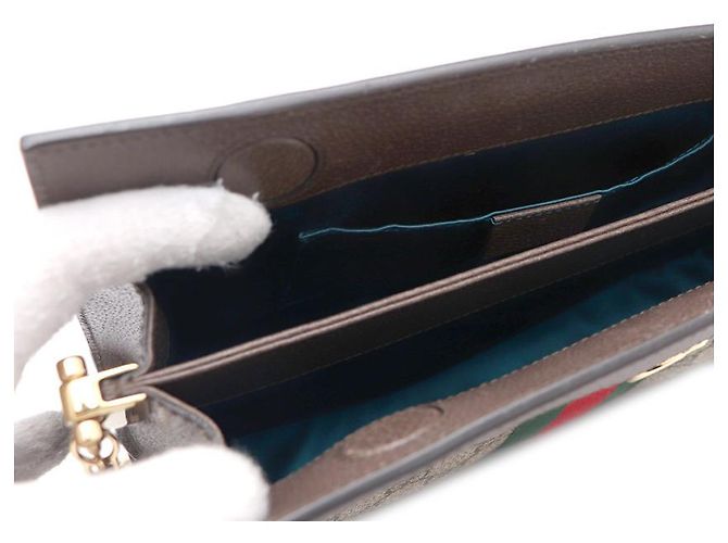Gucci Borsa a tracolla e crossbody Ophidia GG Canvas Marrone - vista 18