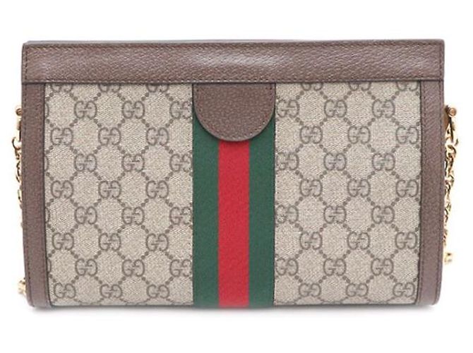 Gucci Borsa a tracolla e crossbody Ophidia GG Canvas Marrone - vista 3