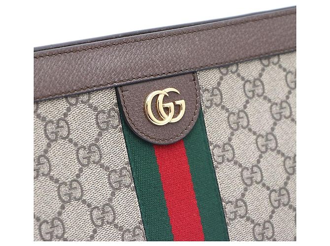 Gucci Borsa a tracolla e crossbody Ophidia GG Canvas Marrone - vista 5