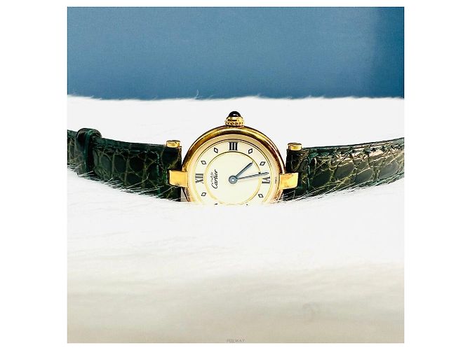Cartier Round Must Watch Golden - Ansicht 4