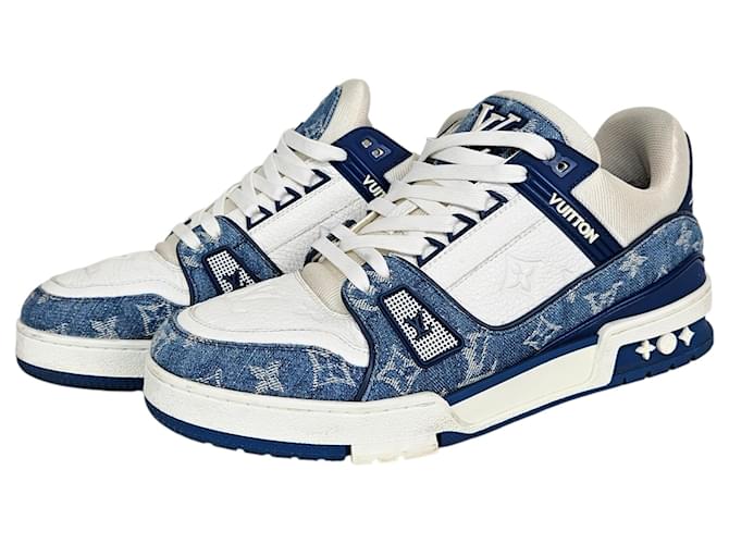 Louis Vuitton Sneakers LV Monogram Denim Blue - vista 2