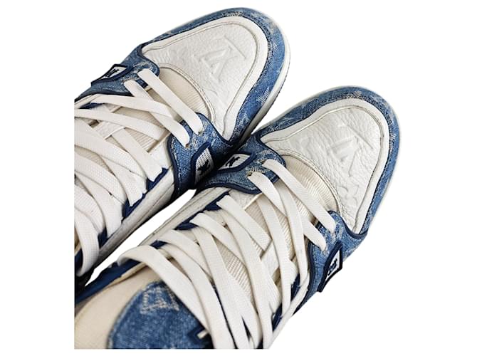 Louis Vuitton Sneakers LV Monogram Denim Blue - vista 5