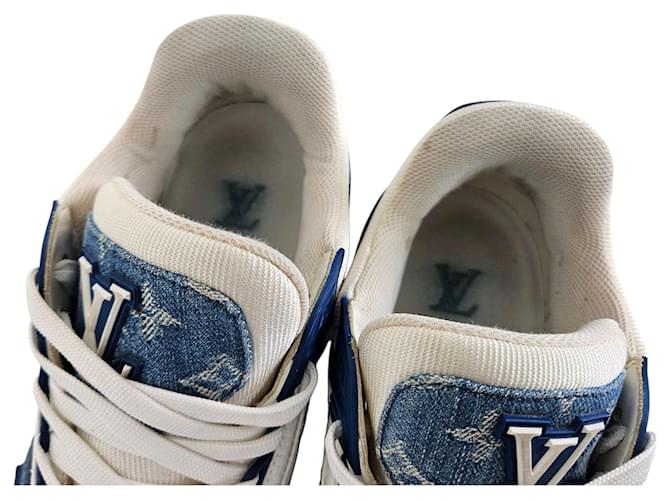 Louis Vuitton Sneakers LV Monogram Denim Blue - vista 6