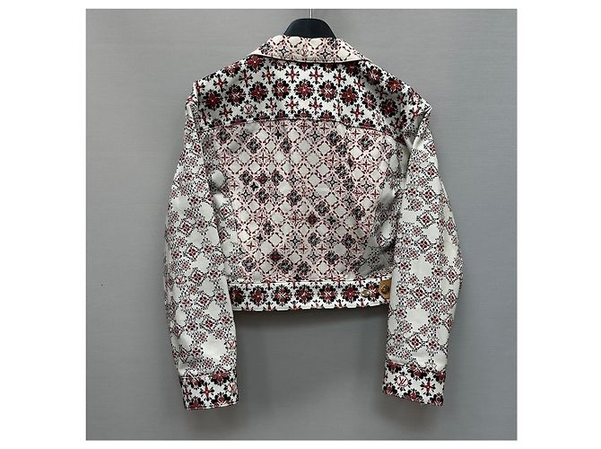 Louis Vuitton Kurze Jacke mit Monogramm-Blumenmuster Mehrfarben - Ansicht 4
