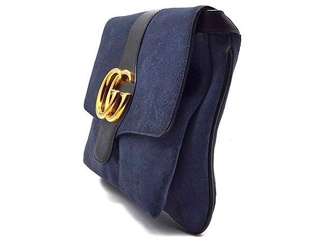 Gucci Ali Schultertasche Blau - Ansicht 2