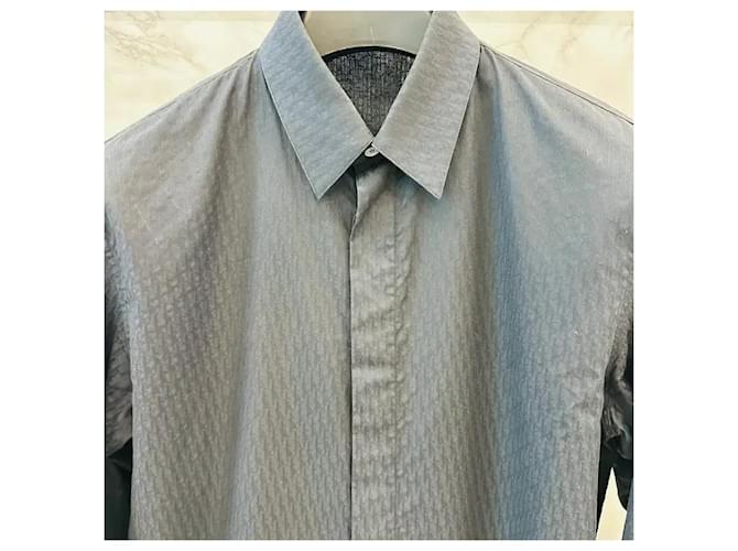 Dior Camicia in jacquard Oblique Nera Nero - vista 10