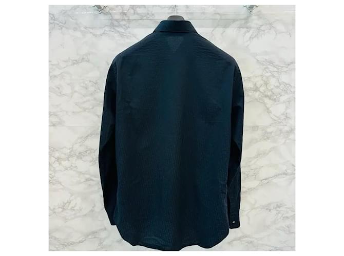 Dior Camicia in jacquard Oblique Nera Nero - vista 13