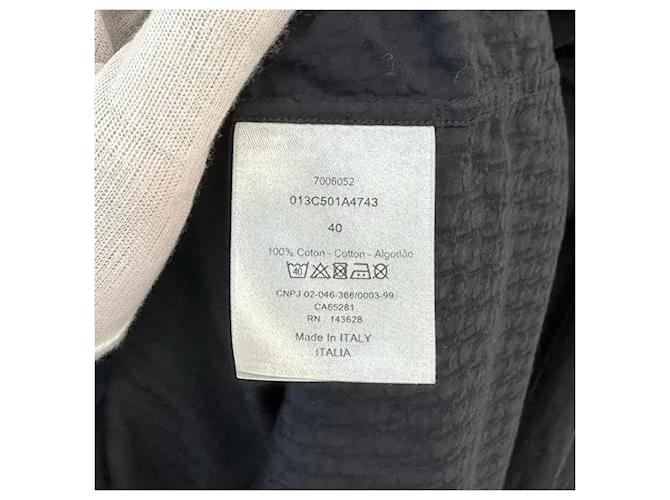 Dior Camicia in jacquard Oblique Nera Nero - vista 15