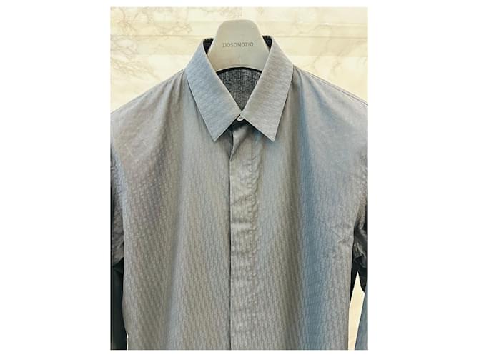 Dior Camicia in jacquard Oblique Nera Nero - vista 2