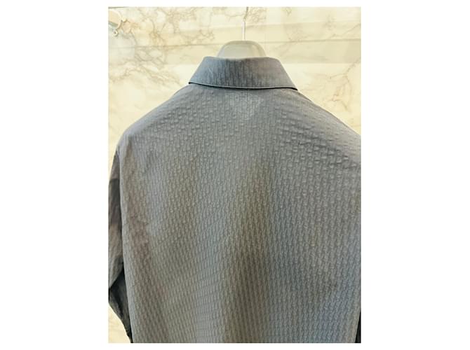 Dior Camicia in jacquard Oblique Nera Nero - vista 6
