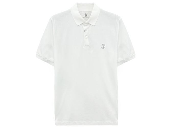 Brunello Cucinelli Polo-Shirt mit besticktem Logo Weiß - Ansicht 6