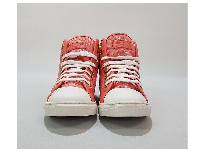 Louis Vuitton High Top in tela da donna Rosa - vista 4