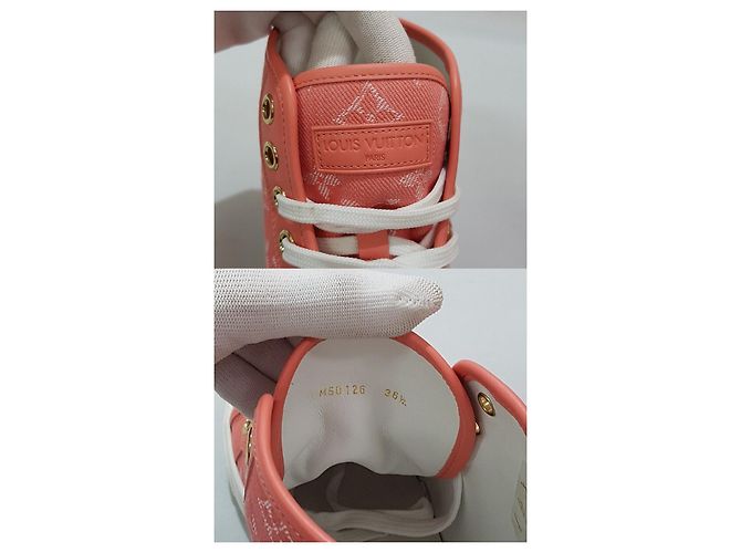 Louis Vuitton High Top in tela da donna Rosa - vista 6