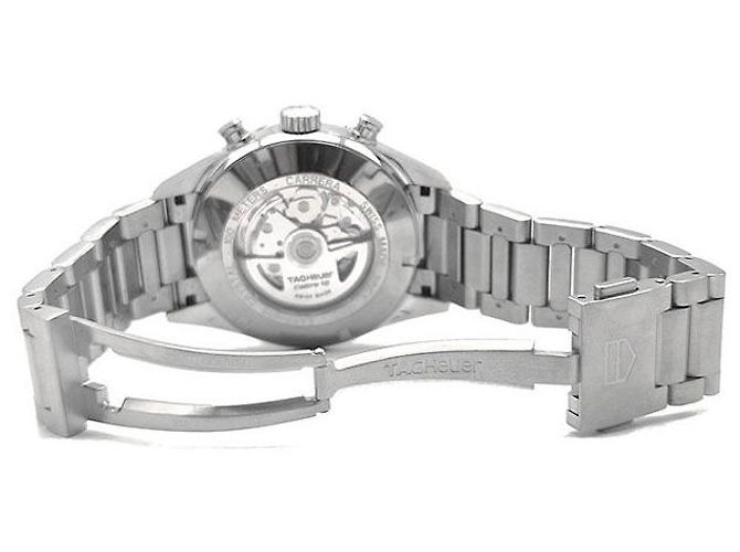 Tag Heuer Carrera Caliber Chronograph Stahl-Uhr Silber - Ansicht 4