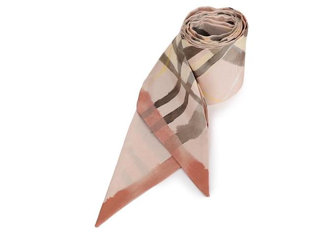 Burberry Seidenschal mit Karomuster Braun - Ansicht 4