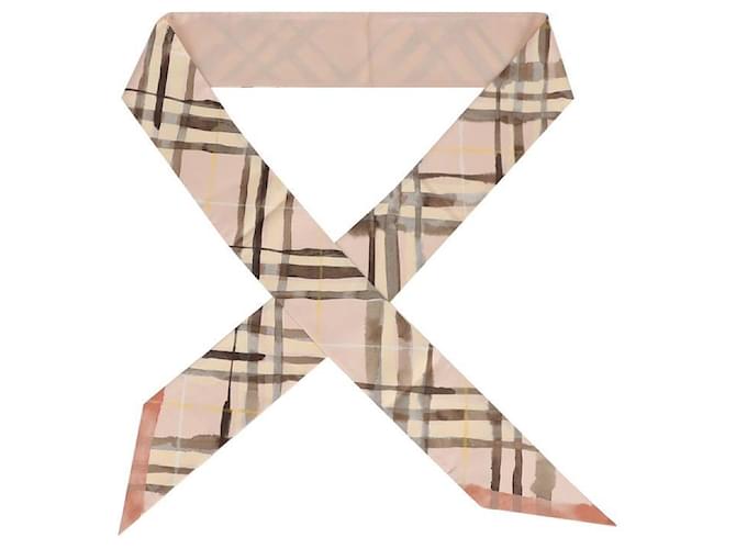 Burberry Seidenschal mit Karomuster Braun - Ansicht 5