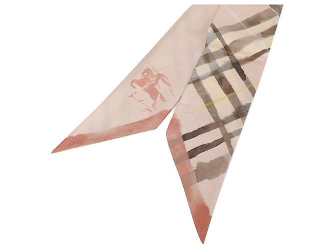 Burberry Seidenschal mit Karomuster Braun - Ansicht 7