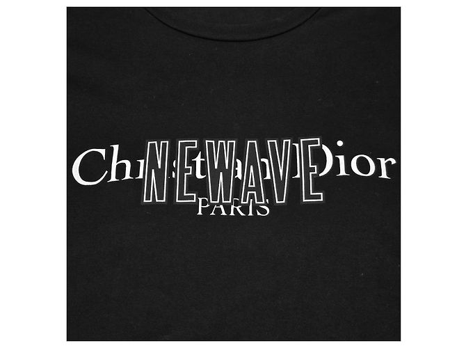 Dior New Wave Kurzarm-T-Shirt Schwarz - Ansicht 3