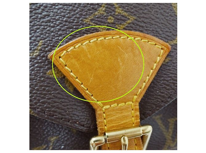 Borsa Louis Vuitton Montsouris MM Marrone Monogramma - vista 11