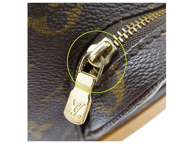 Borsa Louis Vuitton Montsouris MM Marrone Monogramma - vista 13