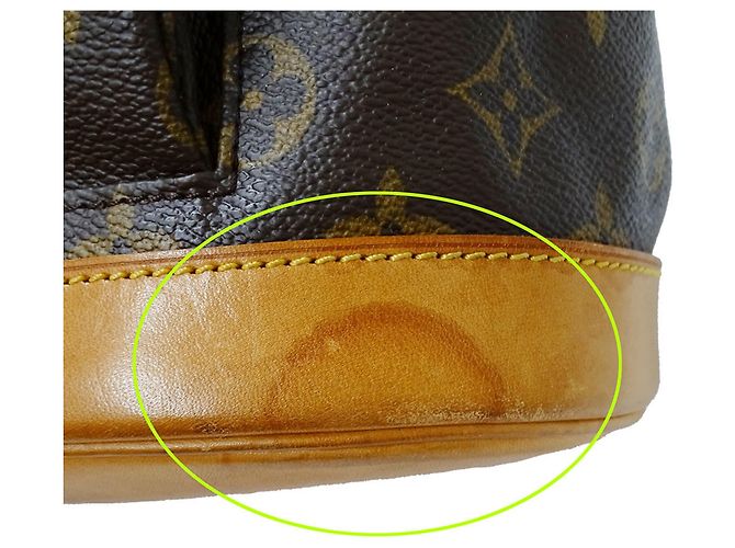 Borsa Louis Vuitton Montsouris MM Marrone Monogramma - vista 9