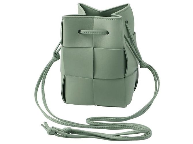Bottega Veneta Borsa a tracolla Cassette Verde - vista 6