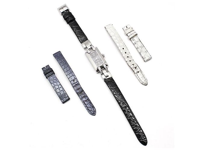 Jaeger Lecoultre Reloj Jaeger-LeCoultre Ideal Diamond Quartz Correa de Cuero Castaño - vista 2
