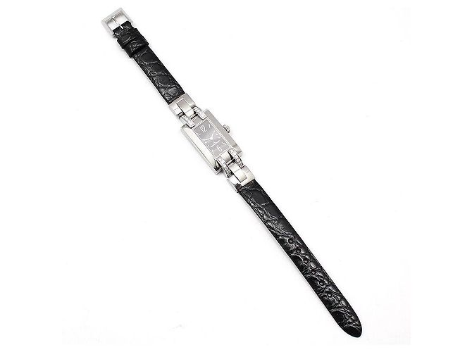Jaeger Lecoultre Reloj Jaeger-LeCoultre Ideal Diamond Quartz Correa de Cuero Castaño - vista 3
