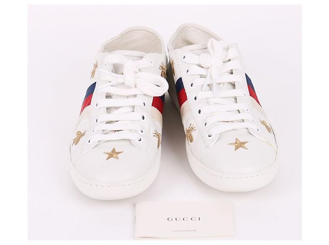 Gucci Sneakers Star Bee Patch da donna Bianco - vista 10