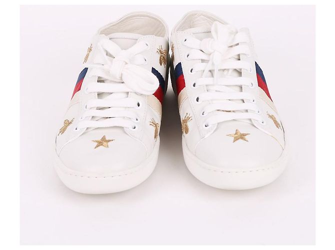Gucci Sneakers Star Bee Patch da donna Bianco - vista 3