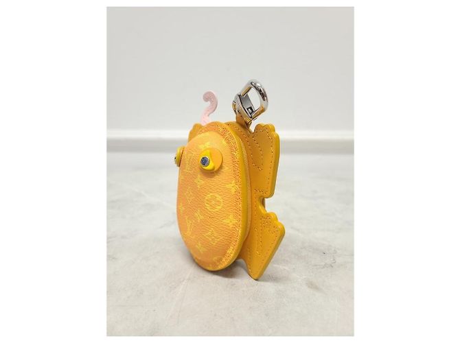 Louis Vuitton Yellow Monogram LV Frog Bag Charm Keyring - view 2