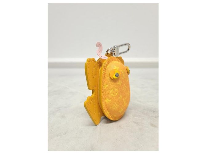 Louis Vuitton Yellow Monogram LV Frog Bag Charm Keyring - view 3