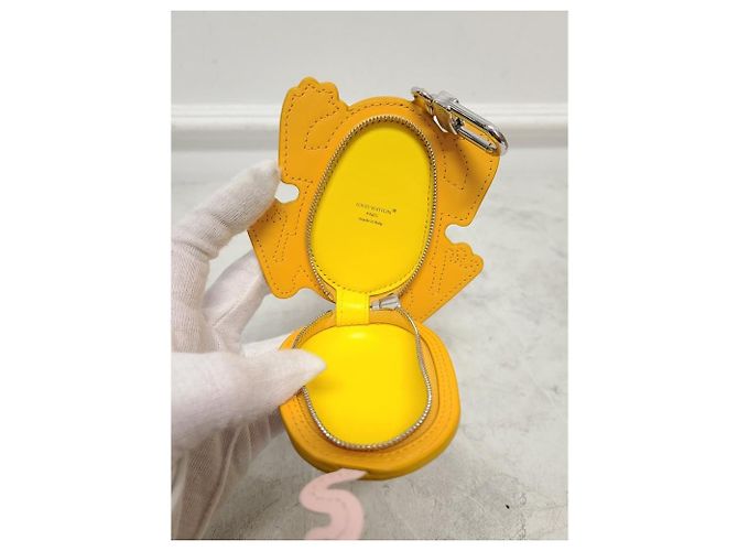 Louis Vuitton Yellow Monogram LV Frog Bag Charm Keyring - view 4