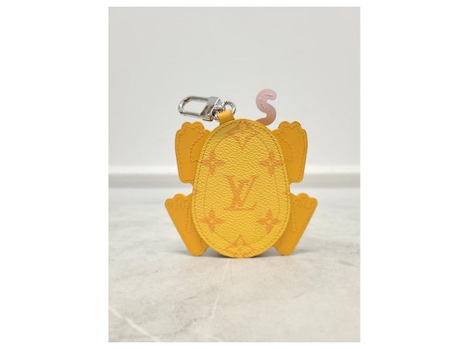 Louis Vuitton Yellow Monogram LV Frog Bag Charm Keyring - view 5