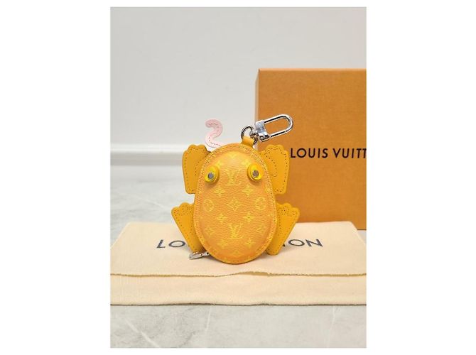Louis Vuitton Yellow Monogram LV Frog Bag Charm Keyring - view 7