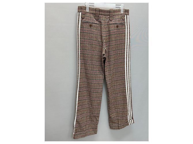Gucci Adidas Horsebit Check Three Stripes Wool Pants Multiple colors - view 7