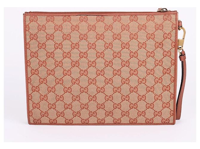 Gucci Clutch Medium GG Fabric New York Yankees Rosso - vista 4