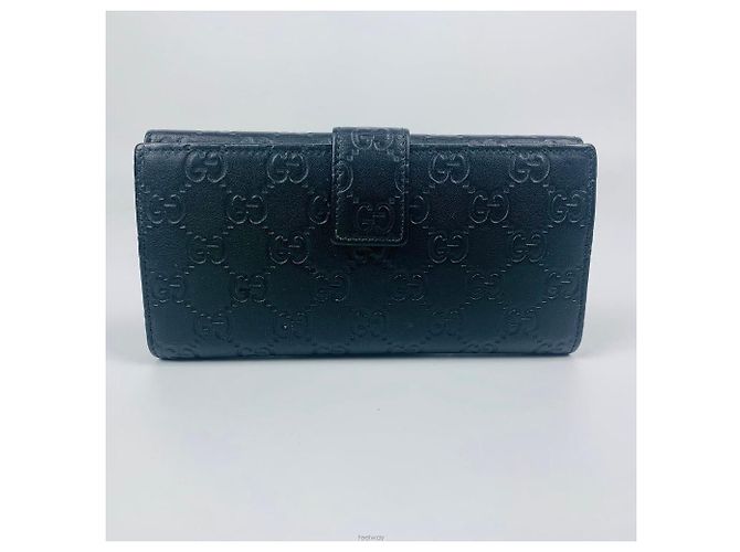 Cartera larga Shima de plata para mujer Gucci Negro - vista 2
